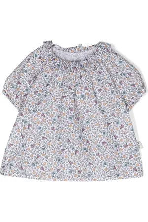 TEDDY & MINOU Floral-print cotton blouse