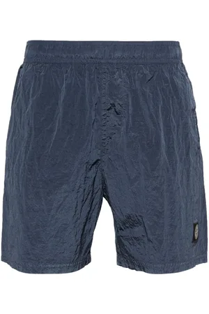 Stone Island Compass crinkled swim shorts