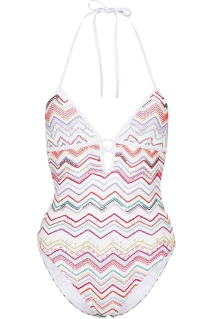 Missoni Zigzag plunge swimsuit