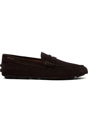 Bally Logo-embroidered round-toe loafers