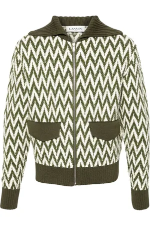 Lanvin Curb herringbone cotton cardigan