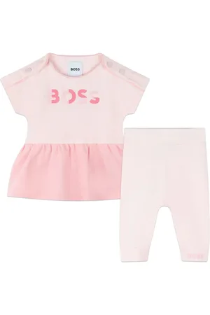HUGO BOSS Logo-print piqué dress set