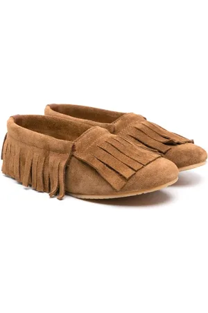 Eli1957 Fringe-detailed suede moccasins
