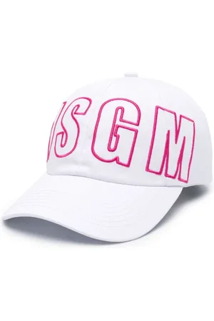 Msgm Logo-embroidered cotton hat