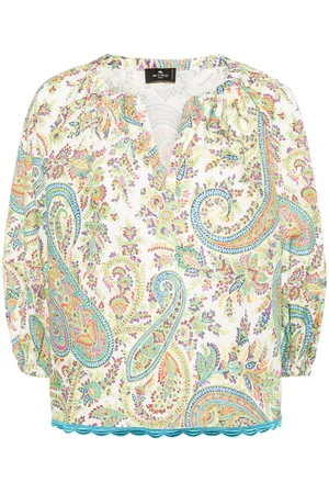 Etro Paisley-print cotton blouse