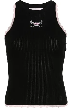 Chiara Ferragni Logo-print ribbed tank top