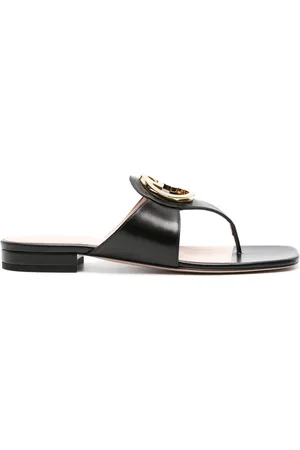 Gucci crossover-strap Platform Leather Sandals - Farfetch