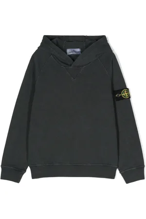 Stone Island Compass-badge cotton hoodie