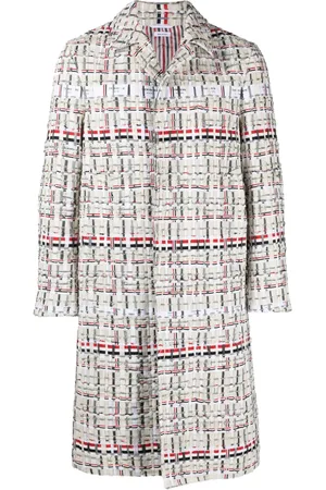 Thom Browne Single-breasted tweed coat