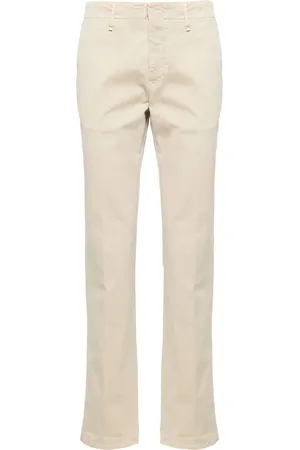 Incotex Mid-rise stretch-cotton straight-leg trousers