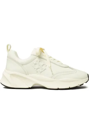 Tory Burch Logo-embossed leather sneakers