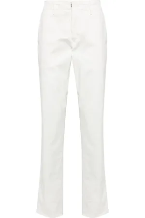 Incotex Mid-rise stretch-cotton straight-leg trousers
