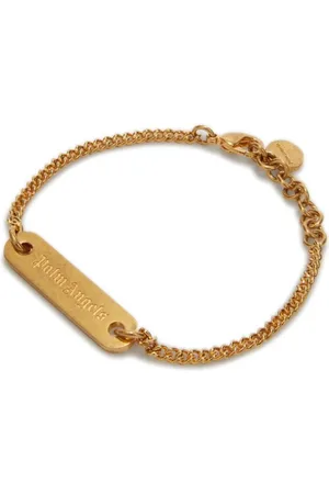 Palm Angels Logo-plaque chain bracelet