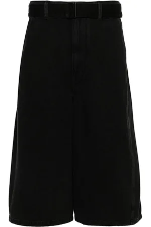 LEMAIRE Twisted denim shorts