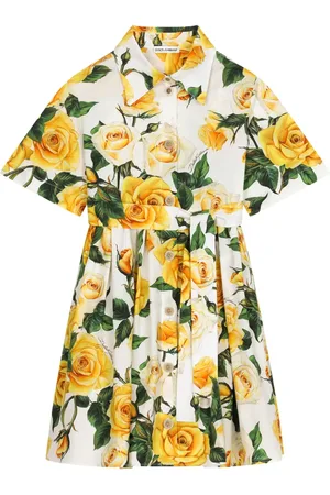 Dolce & Gabbana Floral-print cotton shirtdress