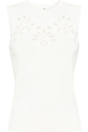 ERMANNO SCERVINO Broderie anglaise tank top