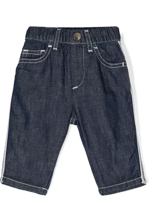Emporio Armani Logo-tape straight jeans