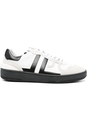 Lanvin Clay mesh-detail leather sneakers