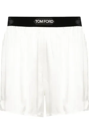 Tom Ford Logo-waistband satin shorts