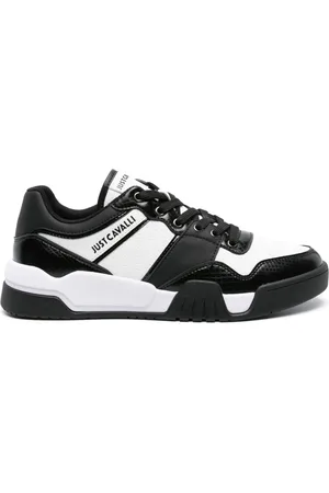 Roberto Cavalli Logo-embossed chunky sneakers