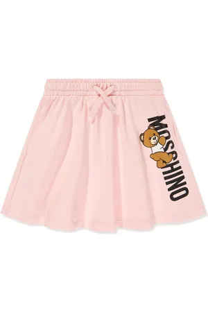 Moschino Kids logo-jacquard mini skirt - Blue