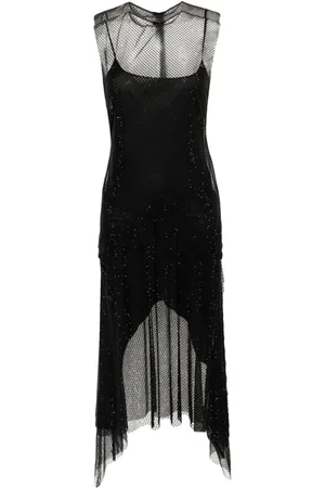 Serafini Rhinestone-embellished midi dress