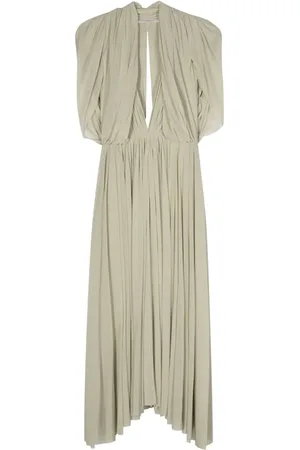 Serafini Draped-detail dress