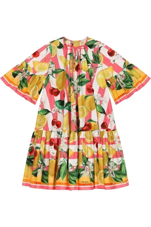 Dolce & Gabbana Italian Holiday bell-sleeve dress
