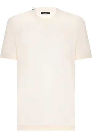 Dolce & Gabbana Logo-patch silk T-shirt