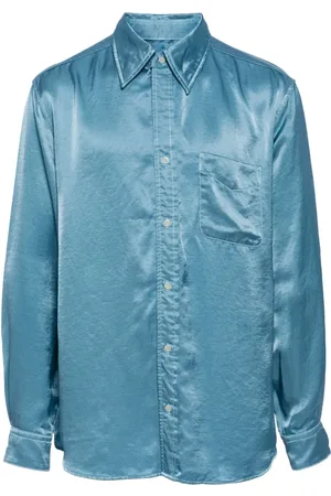 TOGA PULLA Long-sleeved satin shirt