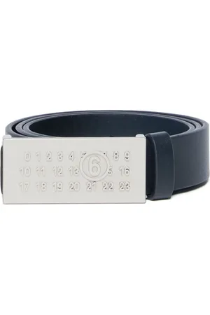 Maison Margiela Logo-buckle leather belt