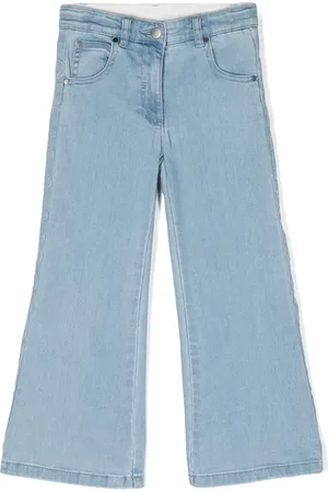 Stella McCartney Logo-embossed flared jeans