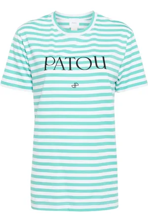 Patou Striped logo-print T-shirt