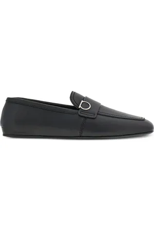 Salvatore Ferragamo Gancini-plaque leather loafers