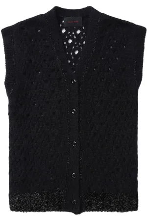 Simone Rocha Pointelle-knit glittere