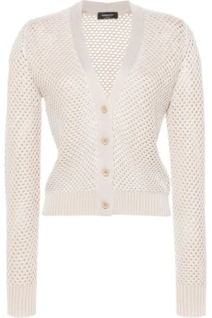 Fabiana Filippi V-neck open-knit cardigan