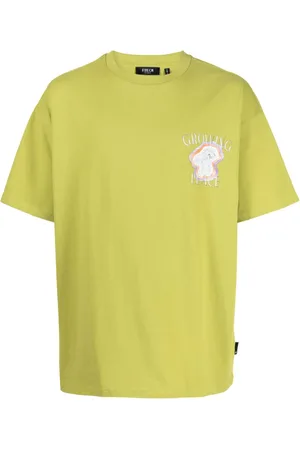 FIVE CM Mushroom-stamp cotton T-shirt