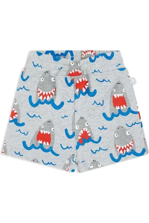 Stella McCartney Shark-print track shorts