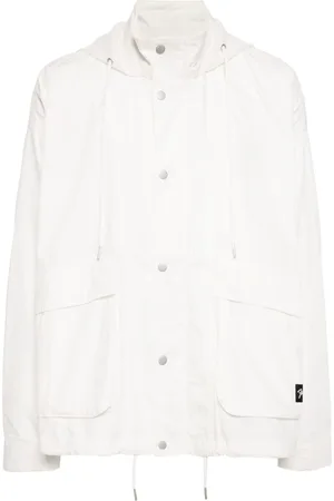 FIVE CM Drawstring-hood coated-finish jacket