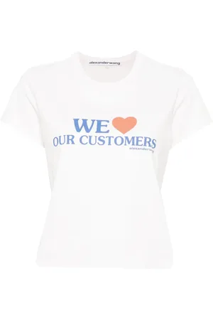 Alexander Wang Slogan-print cropped T-shirt