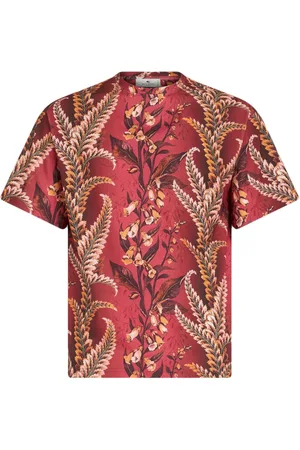 Etro Foliage-print cotton T-shirt