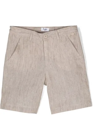 Il gufo Straight-leg linen shorts