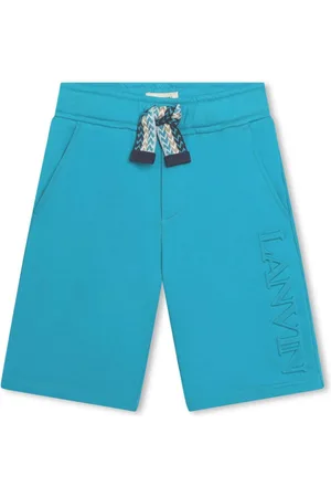 Lanvin Logo-embossed cotton shorts