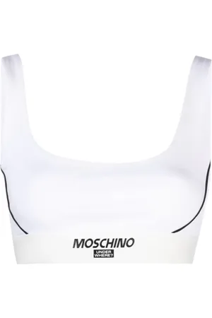 Moschino logo-band Sports Bra - Farfetch