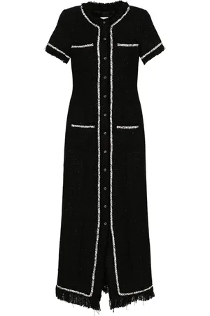 GIUSEPPE DI MORABITO Braid-trim tweed dress