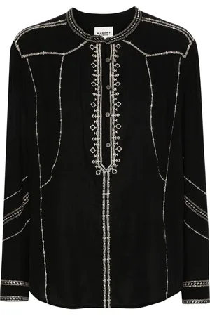 Marant Etoile Pelson embroidered cotton blouse