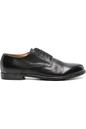 Moma Almond-toe leather Derby shoes