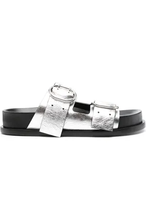 Jil Sander Double-buckle leather sandals