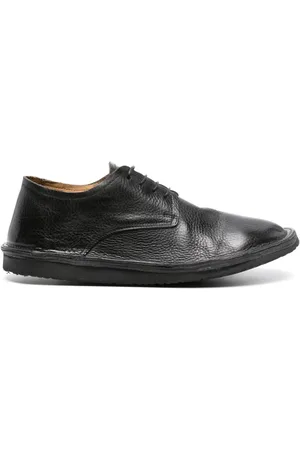 Moma Grained-leather Derby shoes