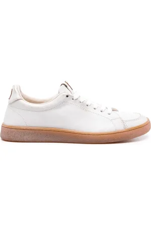 Moma Metallic-sheen leather sneakers